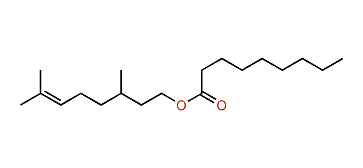 3,7-Dimethyl-6-octenyl nonanoate